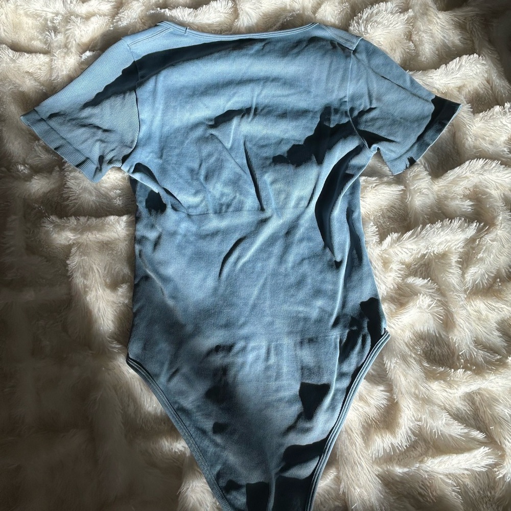 Teal Ribbed Bodysuit - Picture 5 of 5